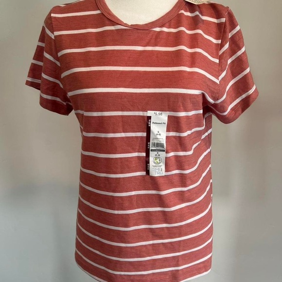 Time and Tru Striped Tee — Size Small (4-6) - FREE SHIPPING - Picture 1 of 5
